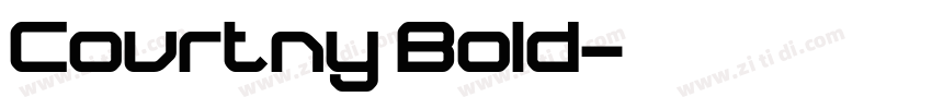 Courtny Bold字体转换